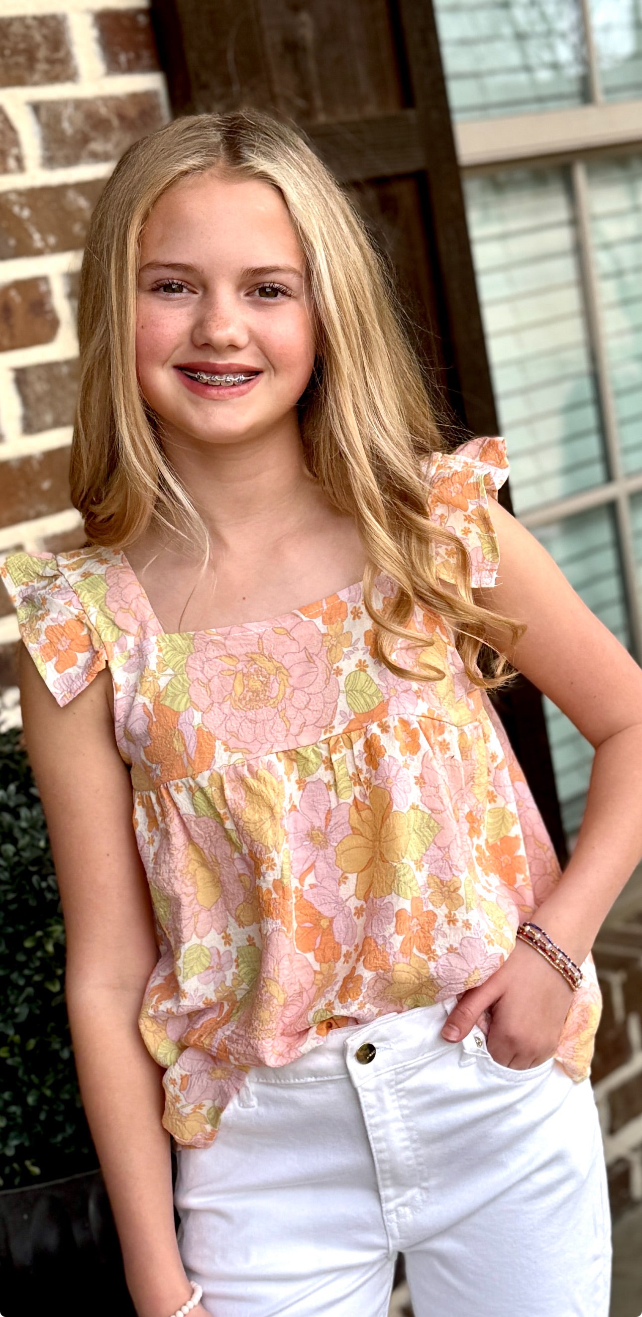 Tween Ava Floral Top