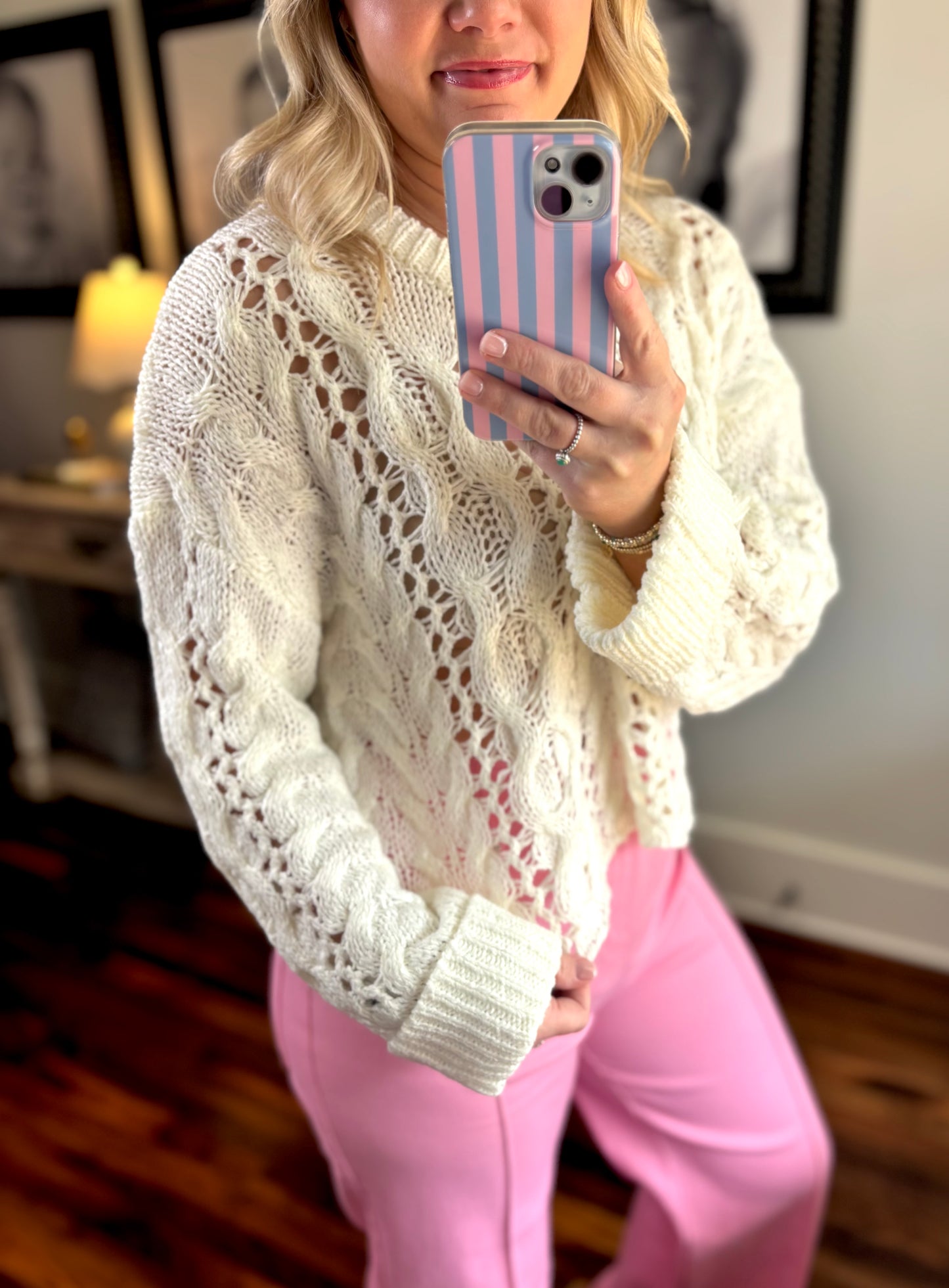 The Shelby Knit Top - Off White