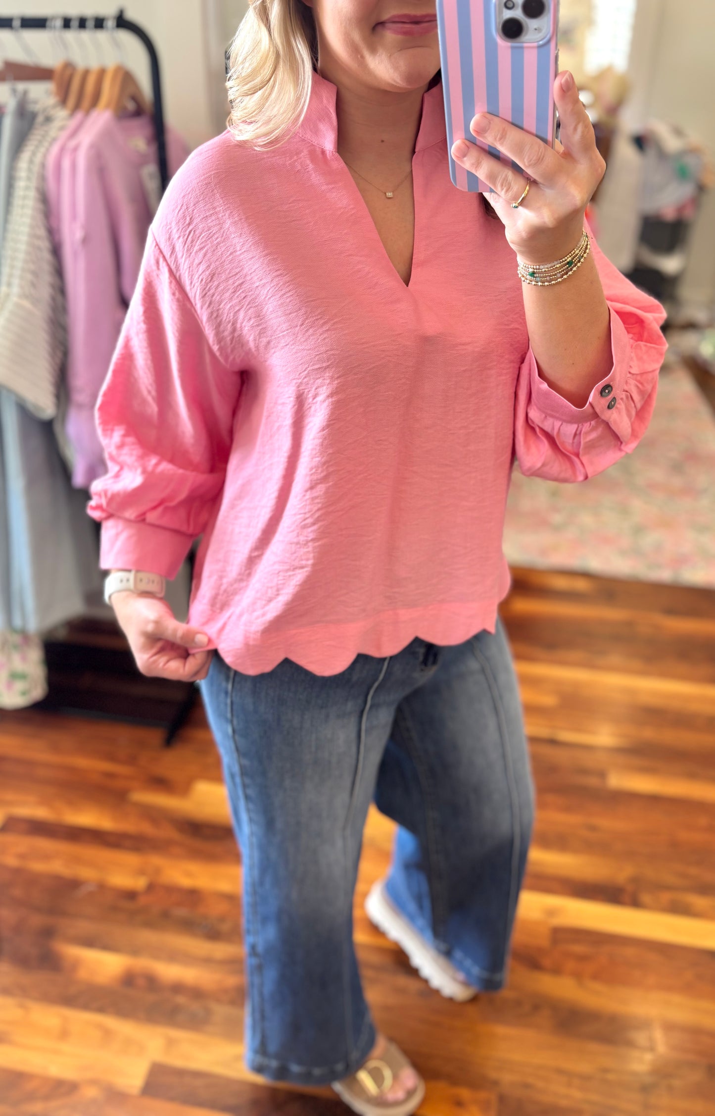 The Krissy Scalloped Top