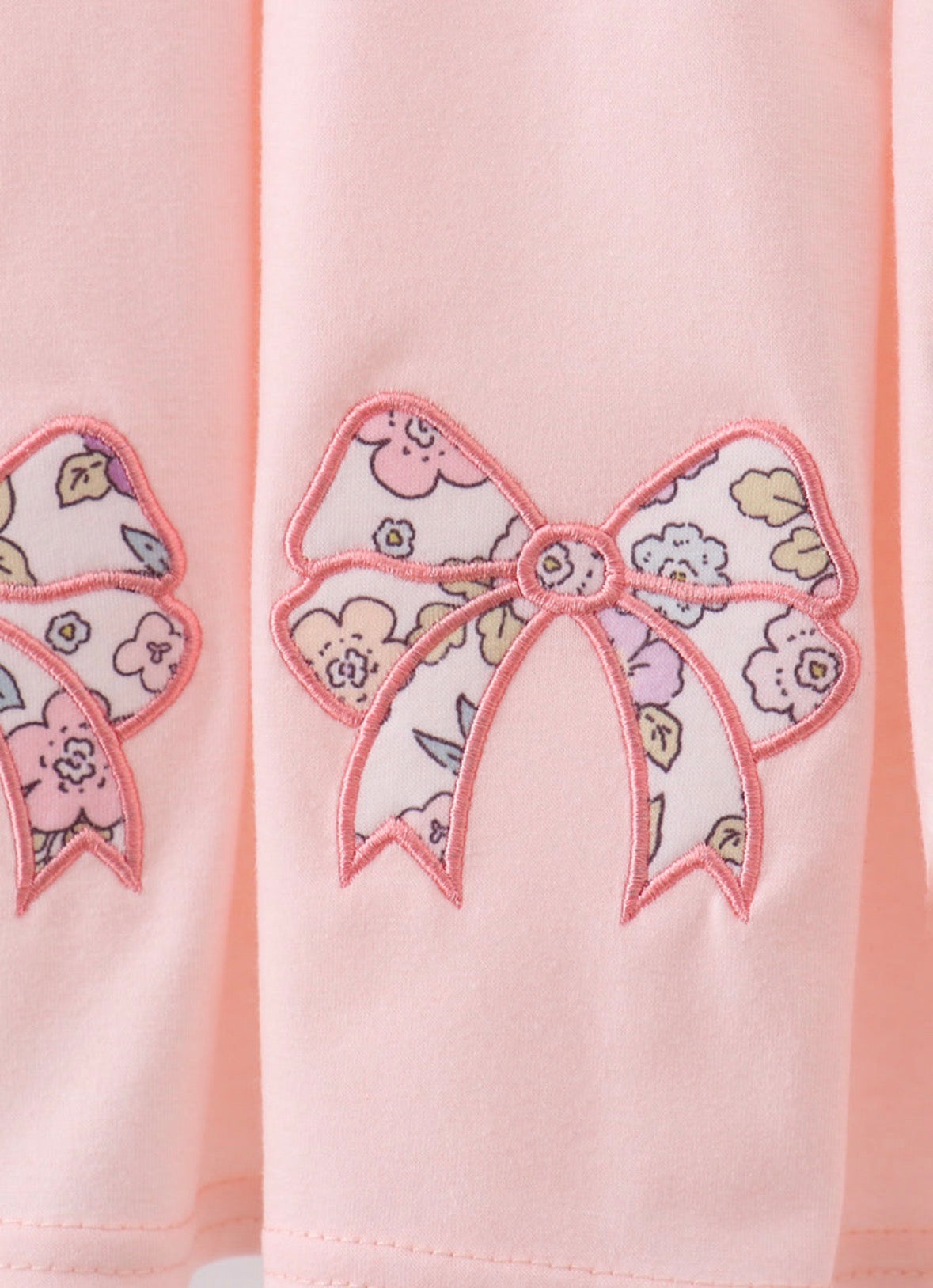 Girls Pink Bow Bloomer Set