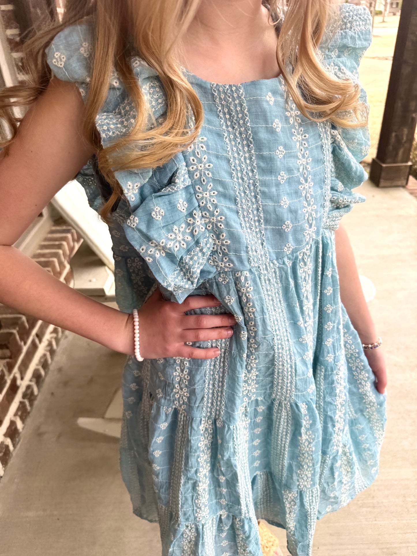 Tween Liz Embroidered Dress