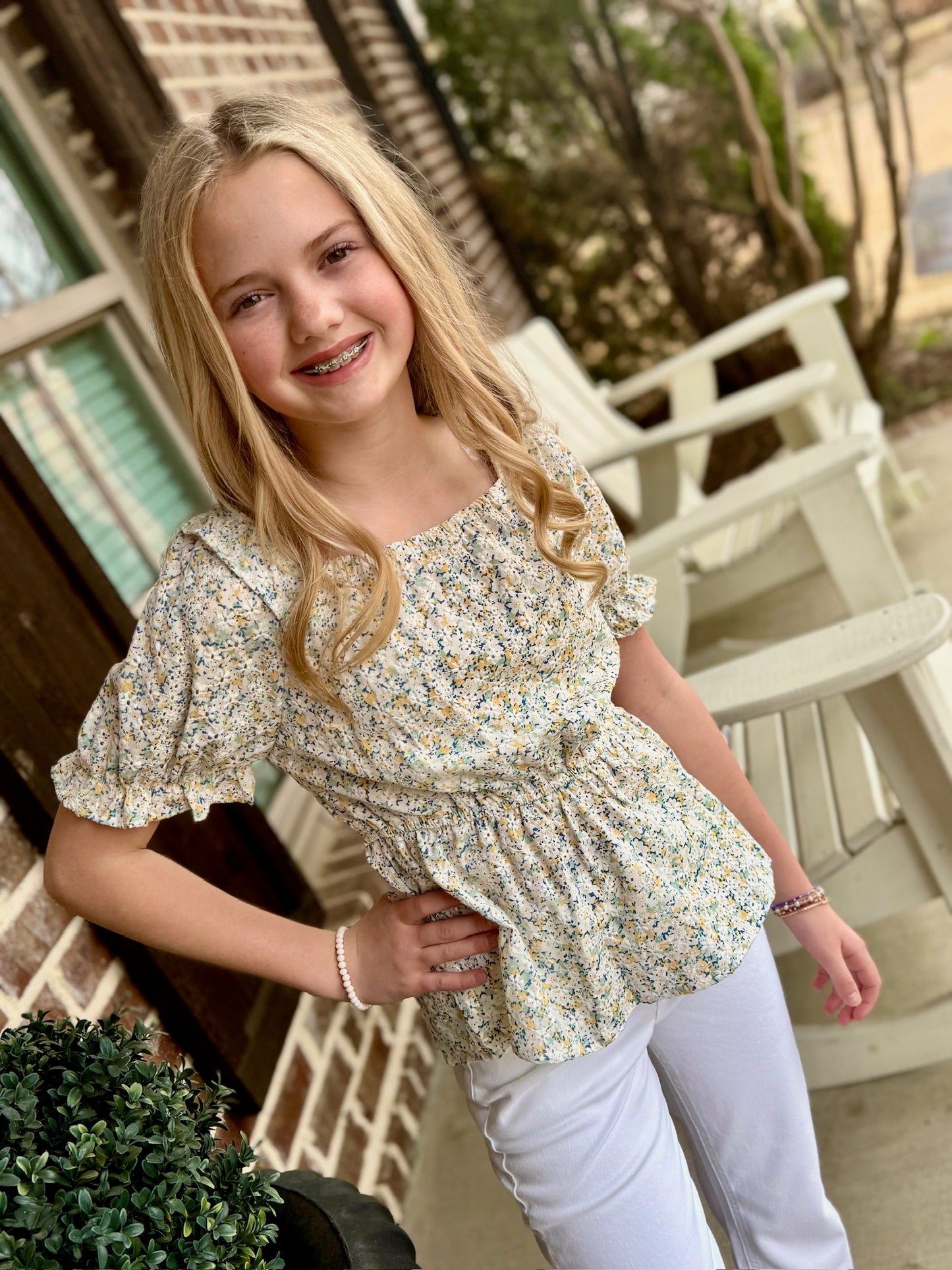 Tween Bailey Floral Top
