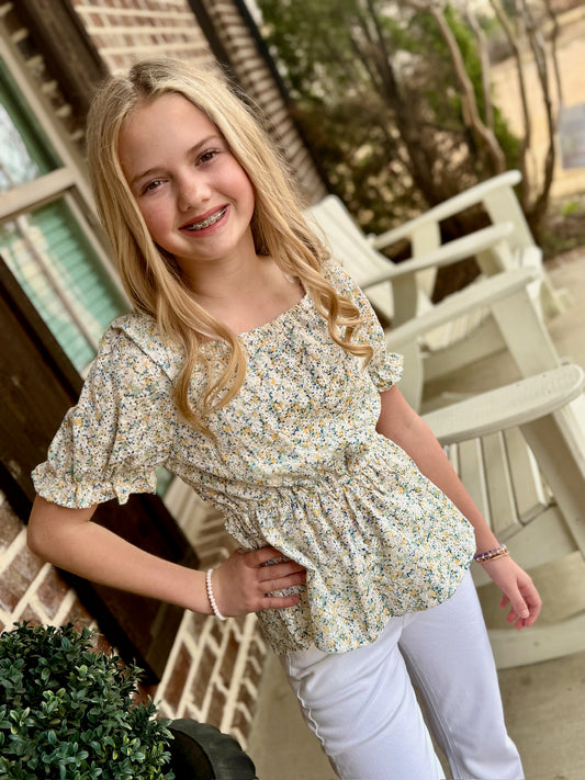 Tween Bailey Floral Top