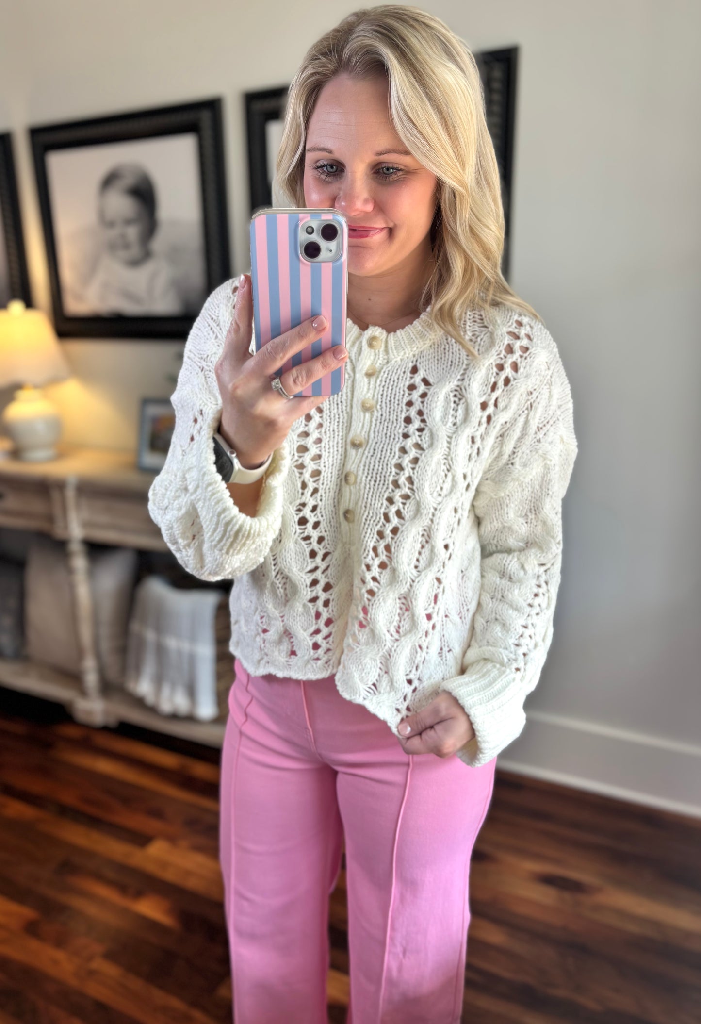 The Shelby Knit Top - Off White