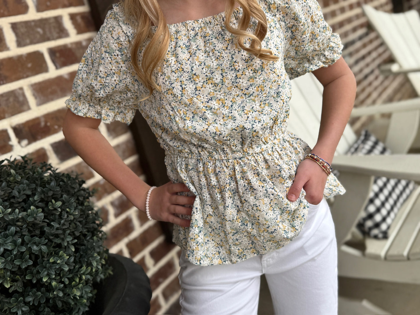 Tween Bailey Floral Top