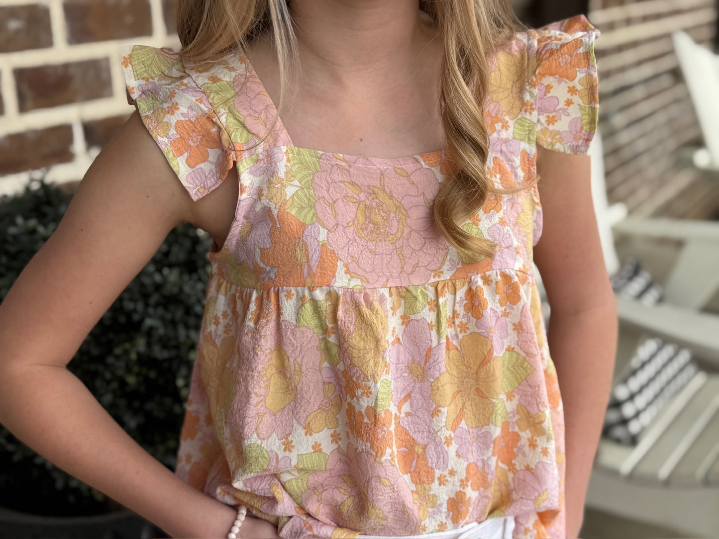 Tween Ava Floral Top