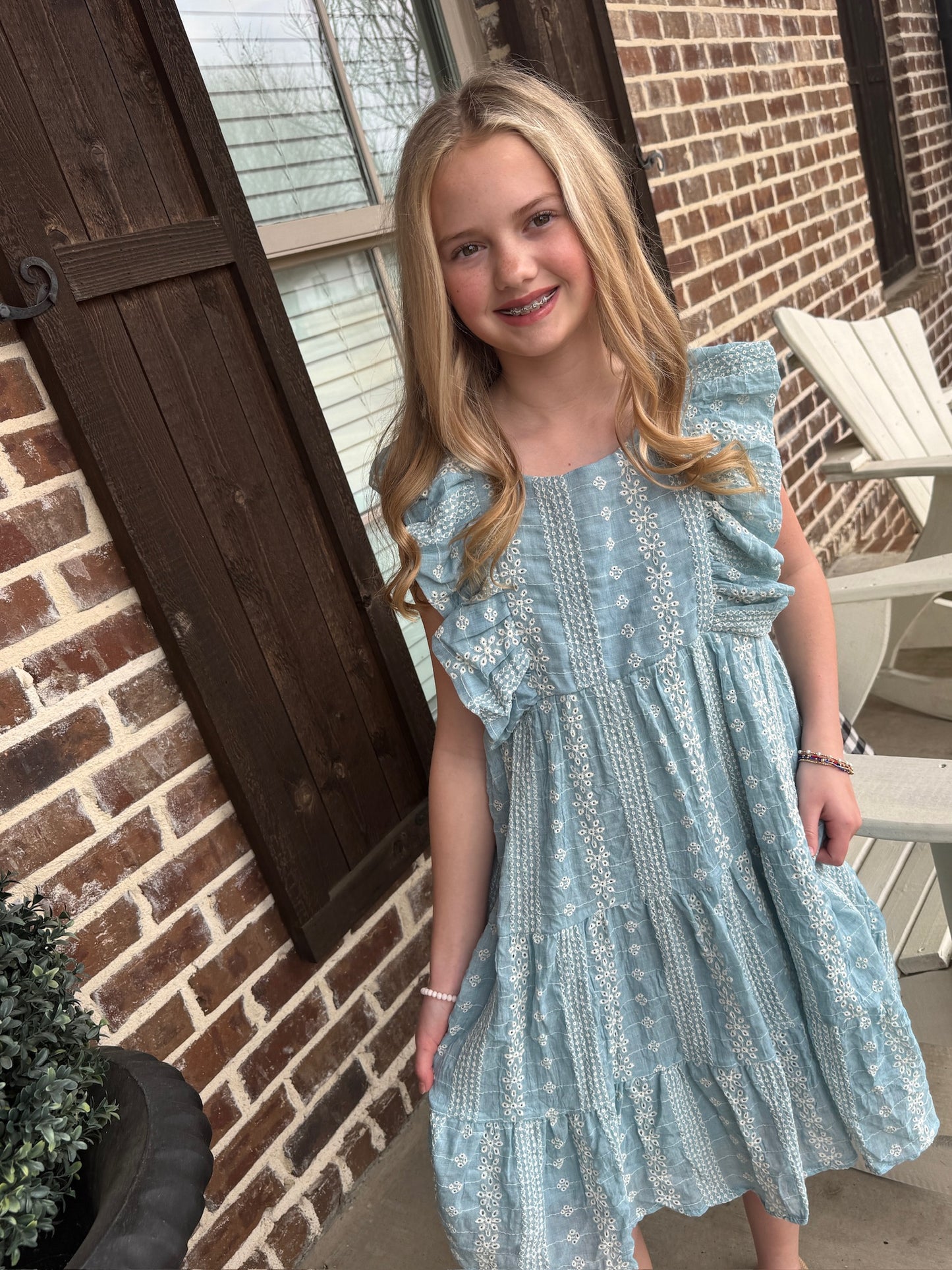 Tween Liz Embroidered Dress