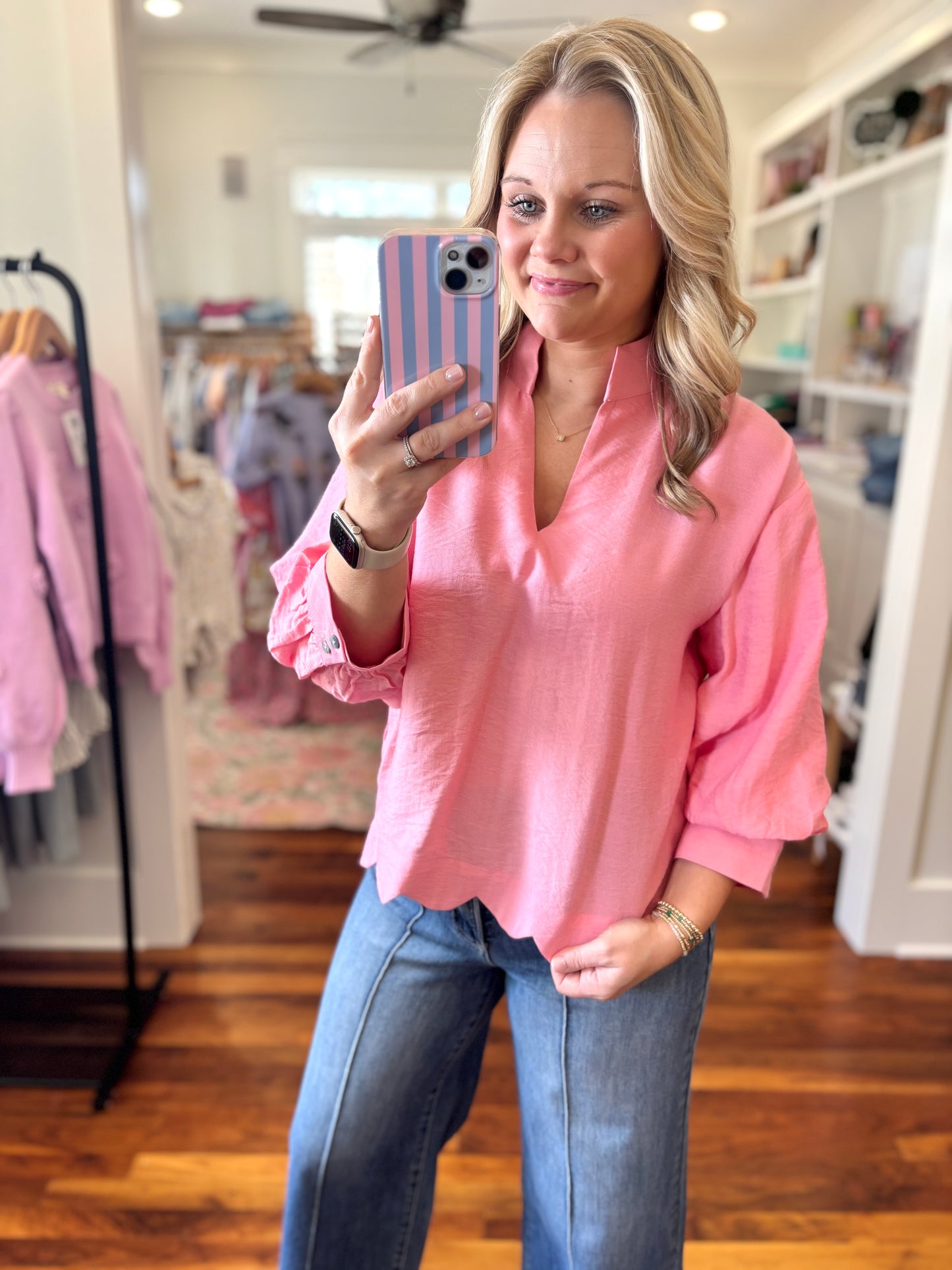 The Krissy Scalloped Top